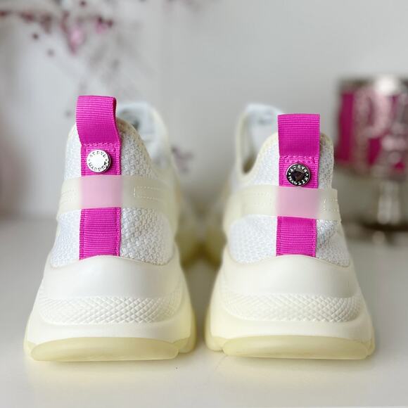 Steve Madden Myles Low Top Chunky Heel Athletic Sneakers White Size 8.5M NWB - Picture 6 of 16
